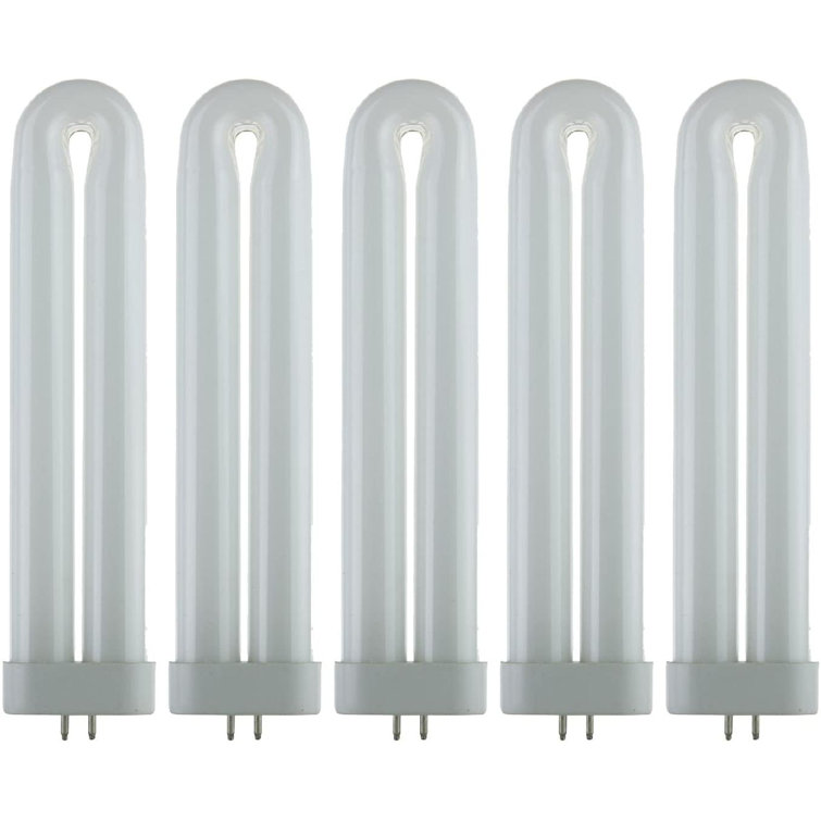 fidigeilo Fluorescent UShaped Light Bulb, Gx10q 4Pin Base, 5,000 Hour